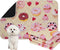 IEUUMLER Washable Pee Pads for Dogs, 2 Pack Cake Pattern Reusable Waterproof