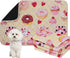 IEUUMLER Washable Pee Pads for Dogs, 2 Pack Cake Pattern Reusable Waterproof