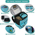 PetAmi Airline Approved Dog Travel Backpack - Teal Blue with Food Container and Collapsible Bowls