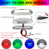 3.8 12V (4Pcs) Marine Boat Interior Lights, Waterproof RGBW Boat Deck Courtesy Light, Stern Anchor Navigation Lamp
