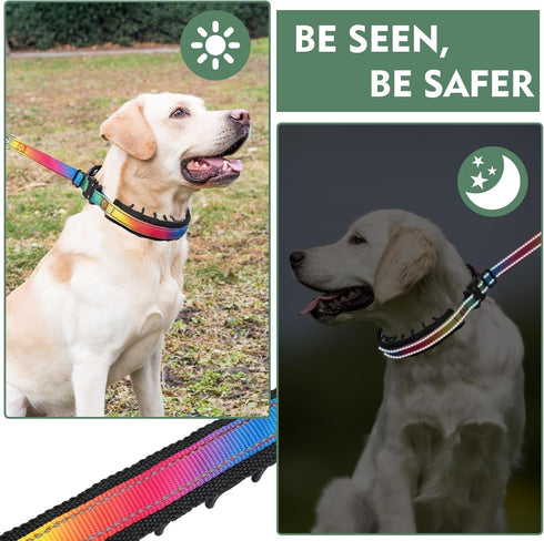 Martingale Collar for Dog, No Pull Walking Training Collar, Adjustable Tactical with Heavy Duty Metal Buckle