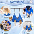 Hammock Trimmers Trimming Dog Grooming for Large & Giant Dogs, Pet Grooming Sling with Nail Clippers, & Scissors