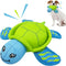 Dog Pool Toys, Floating Squeaky Water Toys for Small and Medium Dogs, Interactive Outdoor Beach Toys - Turtle