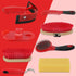 9 Set, Pieces Grooming Kit with Tote Bag - Brush Sweat Scraper, Sponge, Hoof Pick, Curry Comb for Horse Riders