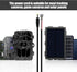 Trail Camera Power Cord,5.5x2.1mm DC External Power Cable,5.5x2.1mm DC Plug Compatible,Connection with Portable Power Banks,Solar Panels, Game/Doorbell Cameras
