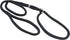 Dog Show Lead Braided Tubular Nylon 52" Long - Medium (diam 5/16"(8mm), Black)