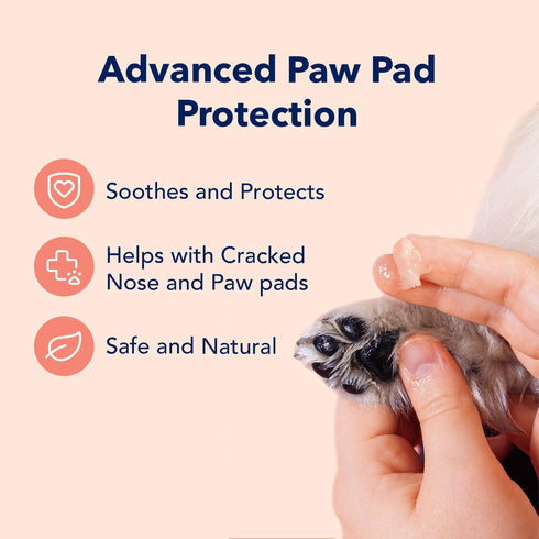 Vets Preferred Paw Balm Pad Protector for Dogs, Heals and Moisturizes Dry Noses and Paws, 2 Oz