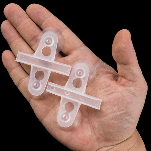 OIIKI 16PCS Aquarium Fish Tank Divider with Suction Cup, Silica Gel Holders for Glass Cover Separating Divider