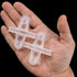 OIIKI 16PCS Aquarium Fish Tank Divider with Suction Cup, Silica Gel Holders for Glass Cover Separating Divider
