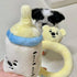 Layheld Set 3pcs) Cat Dog Chew Toy Cute Baby Cute Pacifier Bottle Rattle Plush Squeaker Toys Super Soft Indoor Play Pet