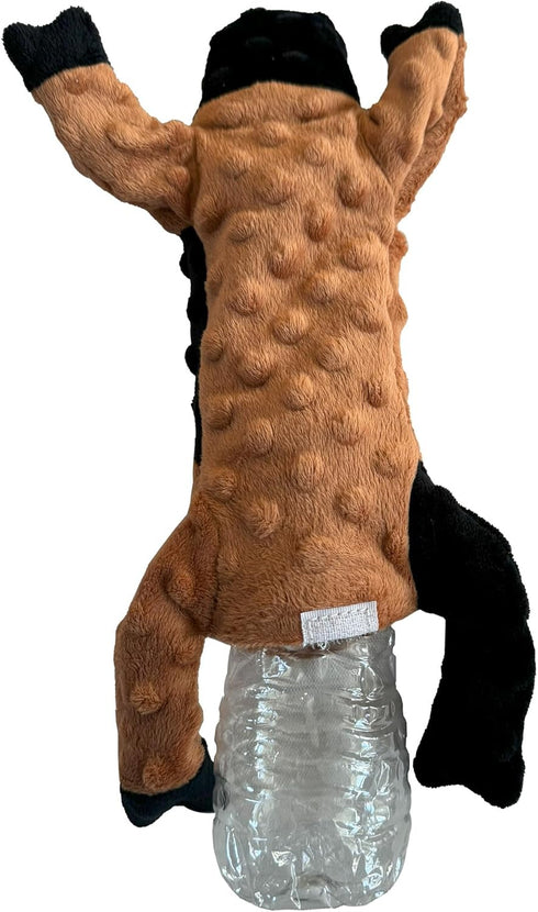 SPOT Skinneeez Extreme Stuffers Cow Dog Toy 14in - Stuffing Free with Squeaker & Rip Stop Mesh for Small to Medium Dogs