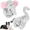 Dog Toys for Small Medium Large Dogs, Plush Animal Interactive Puppy Toys, Cute Squeaky Elephant Dog Toy