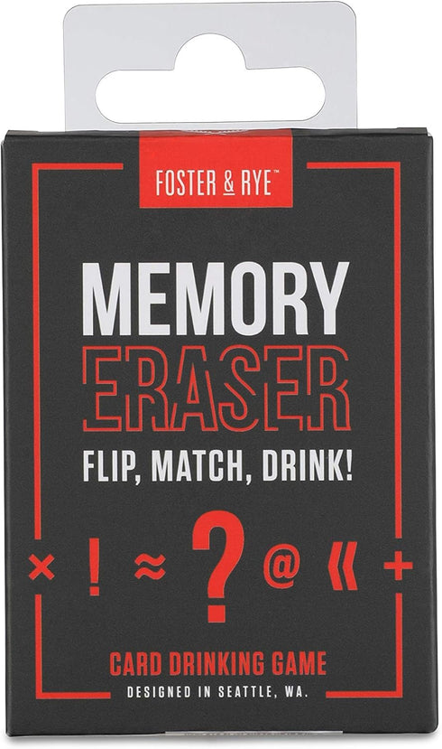 Foster & Rye Memory Eraser - Adult Drinking Games for Card Matching, Board Games for Adults Only.