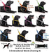 Limited Blind Dog White Color Coded Alert Warning Harness - L XL Non-Pull, Prevents Accidents