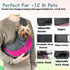 Pet Dog Sling Carrier, Puppy Pet Slings Bag for Small Dogs Cats, Breathable Mesh Hand Free with Adjustable Strap (Red,