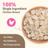 6 oz Freeze Dried Chicken Treats for Dogs & Cats, Single Ingredient High Protein Snack for Training, Picky Eaters