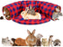 BWOGUE Bunny Tunnel Bed, 2-in-1 Collapsible Tunnel Tubes Toys with Removable Mat