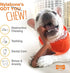 Nylabone 2 Pack of Power Chew Extreme Chewing Braided Bully Stick Alternative Dog Toys, Giant, Made in the USA