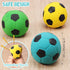 9 Pcs Latex Squeaky Dog Toys Ball, Dog Soccer Ball Interactive Fetch Toys Soft Football Puppy Chew Toys for Small Medium and Large Dogs