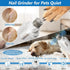 Deisunpet 2-in-1 Trimmers Led Cat Dog Nail Clipper & Nail Grinder with Lights,Rechargeable Pet Nail with Nail