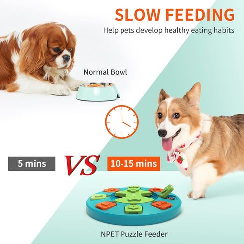 NPET Dog Puzzle Toy - Interactive Enrichment Toys, IQ Training & Mental Enrichment Pet Toys for Small & Medium Dogs