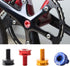 Myuiao 8mm Crankset Cranksets Red Bike Bottom Bracket Crank Bicycle for Key Arm Screw Fixing Bolts Crank Aluminum Alloy