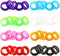 40Pcs Shear Grips Inserts - Soft Silicone Finger Rings for Comfortable Dog Grooming Scissors and Pet Hair Trimming