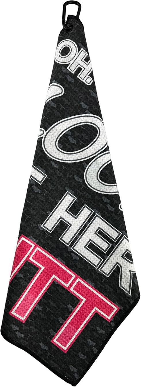 Oh My God Look at Her Putt Golf Towel – Funny Printed Golf Gifts for Women
