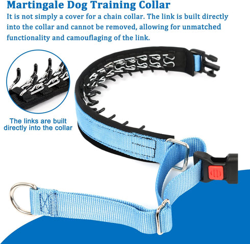 Mayerzon No Pull Dog Collar, Martingale Collar for Small Medium Large Dogs, Heavy Duty Nylon for Training