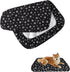 Dog Bed Covers Replacement, Waterproof, Washable, Noiseless Quilted, Black Star Print, 27x36 Inches, Cover Only