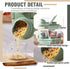 Maxdot 2 3 Qt/2.8 Pcs Bird Seed Storage Container L with Tight Lids Airtight Cup Pet Food Storage Measuring Containers