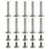 Zoofen 10 pcs Inline Skate Replacement Bearings, Skating Screws, OD 6mm Roller Blades Replacement Skate Wheel Axles