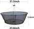 Foldable Fishing Net, Hand Casting Cage Crab Net for Minnows, Crab, Lobsters, and Fishes