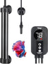 hygger 100W Marine Aquarium Heater, Titanium with Digital LED Controller & Temperature Probe for 15-20 Gallon Tank