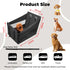 glozaic Large Dog Car Seat Integrated Hard-Back, Durable Waterproof Rear Seat Extension Pad Features Dual mesh Windows