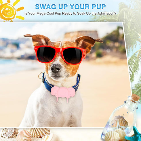 Airtag Dog Collar Holder - Silicone IPX8 Waterproof Cat Collar - Secure and Stylish Adjustable Strap Fits All Widths
