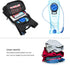 MOSISO Tactical Hydration Pack Backpack with 3L Bladder & Elastic Cord Strap for Outdoor Sports, Black