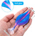 WILLBOND 2 Pieces Silicone Betta Bed Leaf Hammock for Betta Fish, Betta Fish Bed, Practical Resting Spot, No BPA, Comfortable and Safe (Blue, Pink)