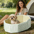 Generic 75x45cm Kid Bathtub for Shower Portable Bathing Pool Folding Tub with Drain Plug for Boys Girls Pets Cats Dogs