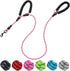 Dog Leash Traffic Double Padded Handles, Comfortable Reflective 2 Handle Leashes for Medium Large Dogs, Pink