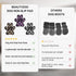BEAUTYZOO Dog Anti-Slip Paw Grips Traction Pads, 36 Pcs Pads Dog Paw Protectors Toe Grip Pads, Non Slip Non-Skid for Small Medium Large Senior Dogs on Hardwood Floors, Injury Protection for Weak Paws