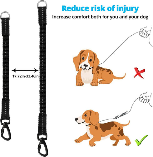 Long Dog Leash, 10 FT Heavy Duty Rope for Training with Swivel Lockable Hook, Reflective Threads - Blue