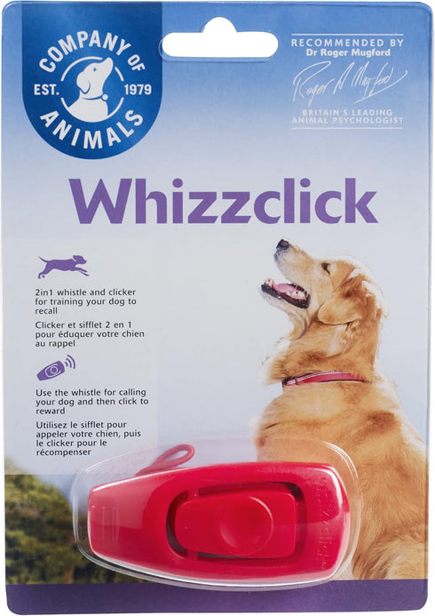 Whizzclick by Company of Animals - Clicker and Whistle Combined for Dog Training - Includes Wrist Strap