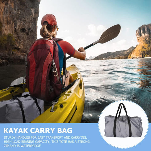 Inflatable Kayak Carry Boat Bag, Foldable Travel Handbag with Large Capacity for Fishing and Camping