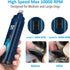 Casfuy Dog Nail Grinder with 2 LED Light - 4.8V Powerful 2-Speed Electric Nail Trimmer for Medium Large Dogs