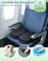 Yalfero Travel Seat Cushion For Airplane, Cooling Memory Foam Seat Cushion For Long Flights, Stadium Portable Seat
