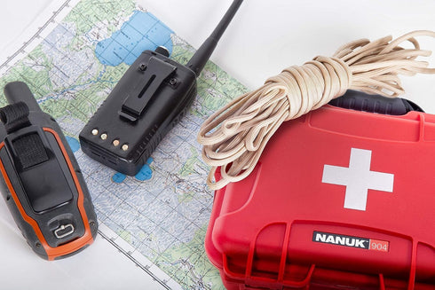 Nanuk 904 Waterproof Case - Empty - First Aid Prepper Survival Gear - Dust and Impact Resistant - Red