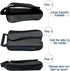 Golf Shoe Bag, Gray Zippered Carrier Bags for Men/Women, Outdoor Ventilation Sport Shoes Bag, Travel Shoe Bags