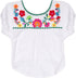 YZXDORWJ Embroidered Dog Shirts, Mexican Pet Clothing - Floral Cute Boho Soft Cotton T Shirt for Dogs & Cats (XL, BB-WG)