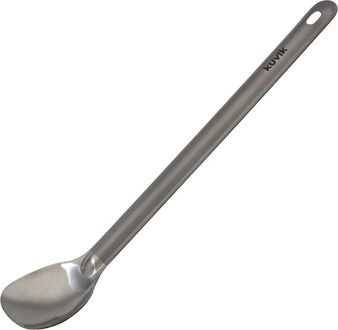 Kuvik's Titanium Spoon, Ultralight and Compact for Backpacking, Camping, Hiking